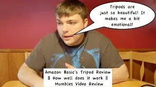 Amazon Basic's Tripod Review || How well does it work || Mumbles Video Review