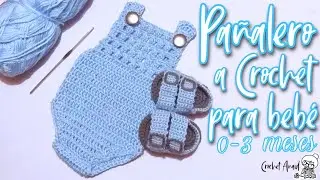 PAÑALERO/MAMELUCO PARA BEBÉ DE 0-3 MESES | Tejido a Crochet | Crochet Anaid