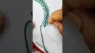 Viral fly stitch border hand embroidery design #embroiderypatterns #khadizascreativehand #sewing