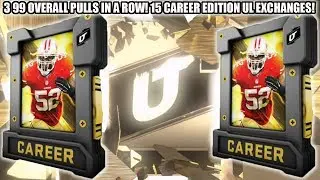 3 99 OVERALL PULLS IN A ROW! 15 CAREER EDITION ULTIMATE LEGEND EXCHANGES! | MADDEN 20 ULTIMATE TEAM