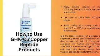 Copper peptide GHK-Cu serum