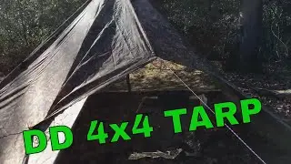 BUSHCRAFT DD 4X4 TARP TENT SETUP
