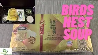 Review Golden Nest Swallow Nest Soup Swiflet Bird saliva Spit Aerodramus Maximus i&agrave;n-o y&agrave;nwō Taste