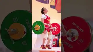 3x World Champ Jiang Huihua (49kg 🇨🇳) 93kg / 205lb Snatch! #snatch #weightlifting #slowmotion