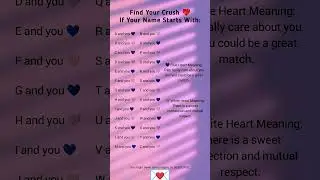 Find Your Crush 💔 | Naam Ka Pehla Letter Bataega Tumhara Match&rdquo;