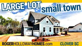 New Custom Built Home Tour: Small Town Living on a Large Lot near Charlotte