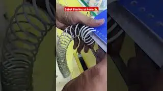 DIY Spiral Binding, spiral binding at home 250 page #spiralbinding #bookbinding #shorts