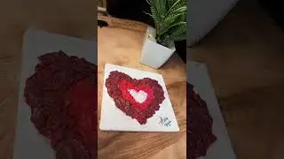 Satisfying Texture Painting Using Tissue paper....❤️ #happiness #textureart #jugraafiya  #tissueart