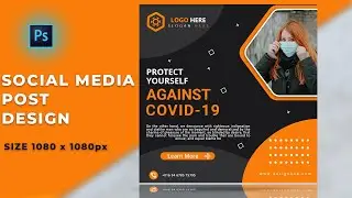 How to Design Social Media Banner | Web Banner Design in Photoshop Tutorial