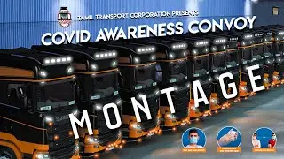 Covid Awareness Convoy Montage 😷 | ETS2 | VLRYT #shorts