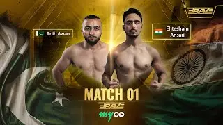Pakistani MMA fighter beats Indian fighter in a Mixed Martial Arts Fight | Brave MMA | Aqib Awan