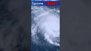 #CycloneFreddy February 7 satellite imagery of the storm's progress off the coast of #australia