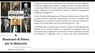 INDUTTANZA DI UN SOLENOIDE - RIASSUNTI DI FISICA PER LA MATURIT&Agrave;