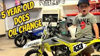 Oil change TC50/ktm50 #5yearsold