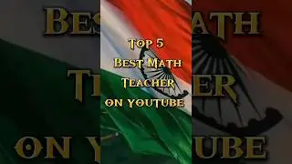 Top 5 Best Math teacher on youtube #shorts #top #teacher