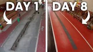 Rebuilding a Fire Department Floor in 2 Minutes | 7 Day Timelapse