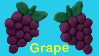 How to make a grape out of play doh | Step By Step | Tutorial | Play Kidz |