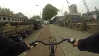 bicycle time lapse at Amsterdam