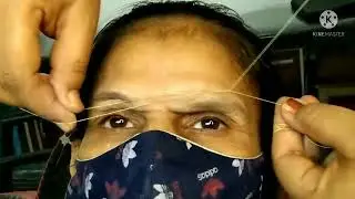 Very very loose skin threading/ Threading on 60 years old age ladies/from Pummy Beauty World.