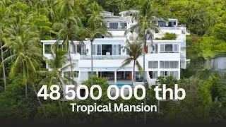 Properties for Sale in Koh Samui, Thailand | Tropical Sea View Mansion | 48,600,000 THB