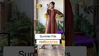 ☝️Click For Full Video &  Links &hearts;️Rustorange Summer Dress Kurta set | Aanchal