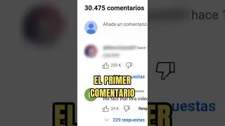El PRIMER Comentario de Youtube