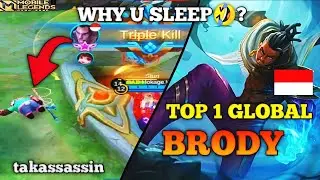 BRODY GAMEPLAY TOP 1 GLOBAL - SUPER CRITICAL DEMAGE BY takassassin - MOBILE LEGENDS