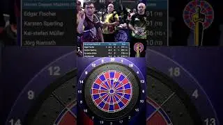 136 CHECK from KAI-STEFAN M&Uuml;LLER against Karsten Sperling & J&ouml;rg Riemath #shorts #short #darts #dart