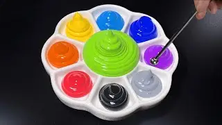 Create 8 New Colors From Lime Green VS Rainbow | Mixing Color 