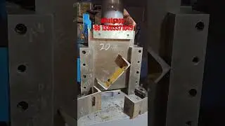 Single station hydraulic semi-automatic feeding channel steel cutting machine, made in China.