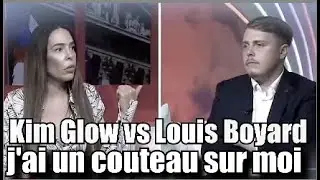 Louis Boyard Atomis&eacute; par Kim Glow star de t&eacute;l&eacute; r&eacute;alit&eacute; en D&eacute;bat 🤣 j'ai peur et j'ai un couteau 😱