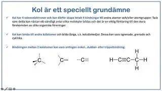 Kortfilm - Organiska föreningar del 1 - Introduktion till organiska föreningar