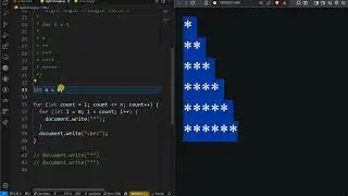 🎯 Learn How to Create a Right-Angled Triangle Pattern with HTML & JavaScript!