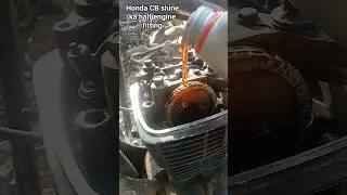 Honda CB shine half engine fitting#automobile#experiment  #heromotoco# motorcycle #modified ⚒️🏍️🧑&zwj;🔧#