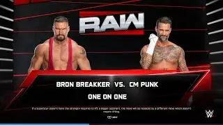 [WWE 2K25] Bron Breakker vs. CM Punk