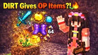 DIRT Gives OP Items?! 😱🌱 | #Minecraft #Live #Hindi