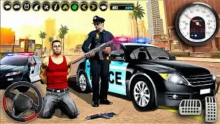 Police Cop Simulator Gang War GamePlay - City Crime Police Car Chase 3D