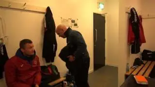 Dressing room post win banter