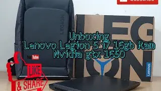 Lenovo Legion 5 i7 16 gb Ram and Lenovo Legion Recon Gaming Backpack Unboxing ! Enjoy ! 💫