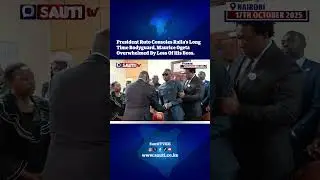 Raila bodyguard Maurice Ogeta overwhelmed by emotion, consoled by president William Ruto