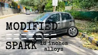 18 inches alloys in ￼Chevrolet spark 😯🔥 @JUYAlLVLOGS  #youtube #modified #youtubeshorts #instagram