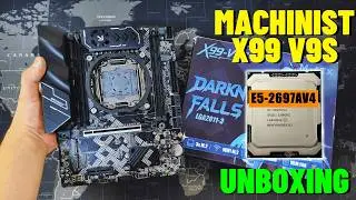 CHEGOU! MACHINIST X99 V9S COM TPM 2.0! UNBOXING E TESTES COM O XEON E5 2697AV4...