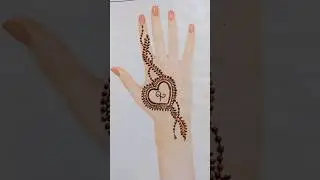 R Name Beautiful 🌿💕 mehndi design for back hand #youtubeshorts #mehndi #shorts