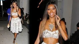 Jessica White Looks Fabulous After Dinner At Craig's