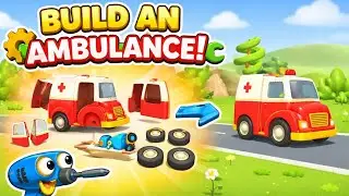 Ambulance Rescue the Robot 🤖🚑 | Save People & Learn Emergency Vehicles | Kids Cartoon
