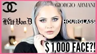 FULL FACE USING ONLY MY MOST EXPENSIVE MAKEUP!!