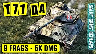WoT T71 DA Gameplay &diams; 9 Frags 5k Dmg &diams; Light Tank Review