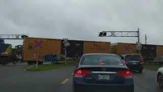 CSX at Crossing on Nine Mile Road, Pensacola, FL June 21, 2017.