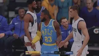 NBA LIVE 19_2024 H2H Online LeBron visits DALLAS and LUKA!!!