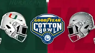 Матч Майами против Огайо Стэйт в рамках Goodyear Cotton Bowl Classic, студенческий футбол NCAA, E...